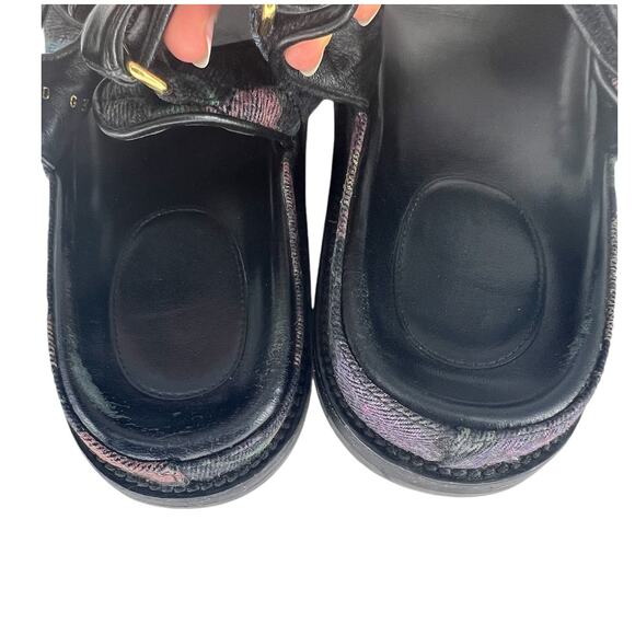 Chanel 2021 Floral CC Denim Quilted Dad Sandals - Picture 13 of 16